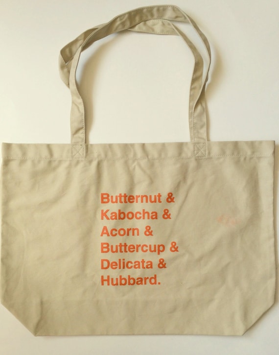 Squash Tote Bag Screen Printed Organic Cotton Reusable Bag - Etsy