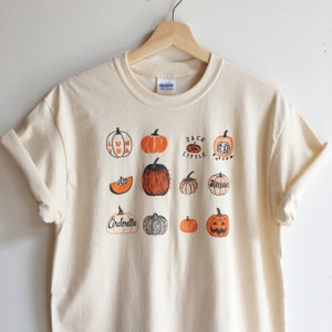 Pumpkin Shirt Halloween Shirt Screen print shirt Pumpkin T image 5
