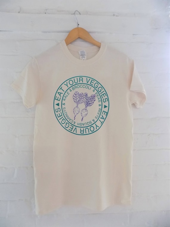 Vegetable T-Shirt Food Shirt Eat Your Veggies Screen | Etsy