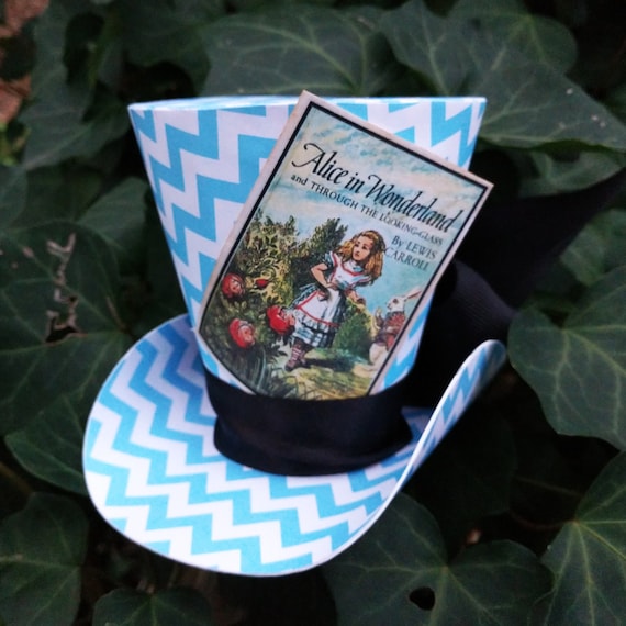 Alice in Wonderland Alice Character Top Hat, Birthday, Showers, Tea Party Hat, Favor, Cake Topper Il_570xn