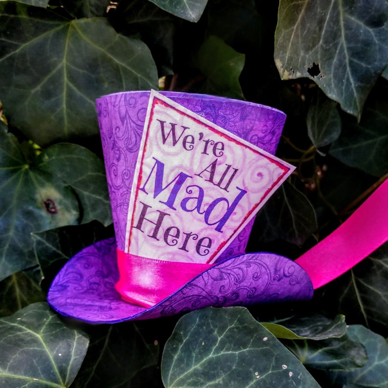 3 Alice in Wonderland Character Top Hats Mad Hatter Etsy