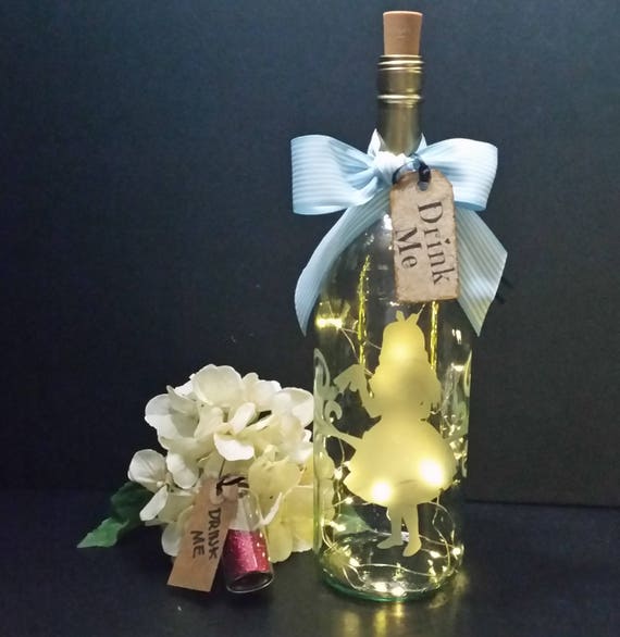 Alice Lighted Wine Bottles-Tea Party decoration Il_570xn