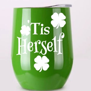 Décalcomanie en vinyle irlandais, autocollant pour la Saint-Patrick, cadeau d'elle-même pour femme, maman ou patron