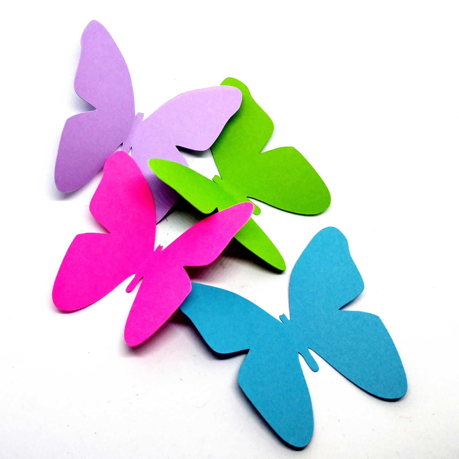 Die Cut Butterflies DIY Set of 30 Bright Butterflies Etsy