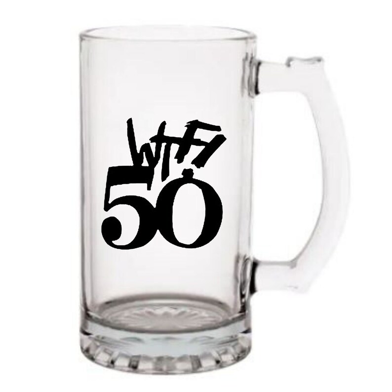 50th Birthday 26.5 Oz Beer Mug Etsy