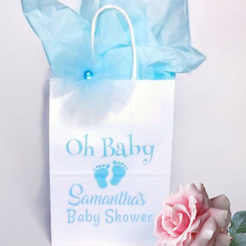 Baby Shower Gift Bag for Boys With Personalized Option Etsy