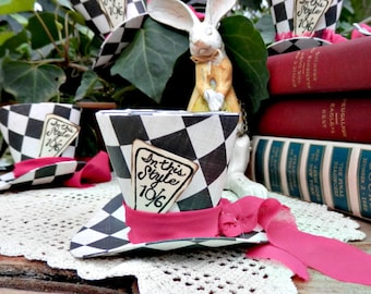 Alice in Wonderland MAD HATTER Mini Top Hat