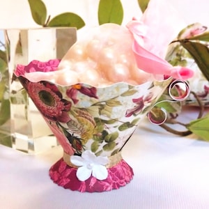 High Tea Paper Tea Cups, Tea Party Favors, Alice in Wonderland Tea Party, Paper Teacups, Treat Cups, Bridal Shower Decoration, Floral teacup