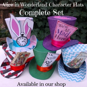 Large 4 inch Cheshire Cat Alice in Wonderland Character Top Hat, Birthday, Showers, Tea Party Hat, Favor, Cake Topper image 3