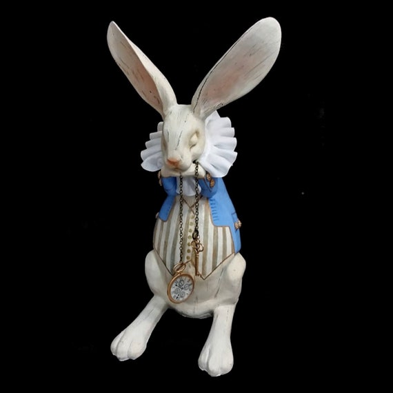 Alice in Wonderland White Rabbit, Hand Painted Il_570xn