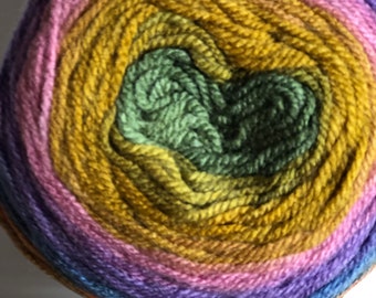 Self-striping, Cakes yarn, multicolor yarn, Acrylic yarn, for knitting, crochet ,for any project