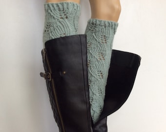 More colors available Winter Wool Blend Soft Knitted Leg warmers, Leg warmers,Women boot cuffs, leg warmers, select colors