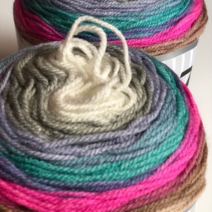 Self-striping, Cakes yarn, multicolor yarn, Acrylic yarn, for knitting, crochet ,for any project