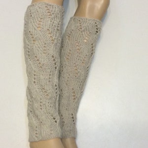Natural Heather color Leg warmers, Boots cuffs ,Women&#39;s leg warmers, Wool Blend Leg Warmers ,Accessories, Select Color