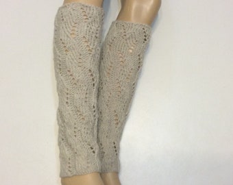 Natural Heather color Leg warmers, Boots cuffs ,Women's leg warmers, Wool Blend Leg Warmers ,Accessories, Select Color