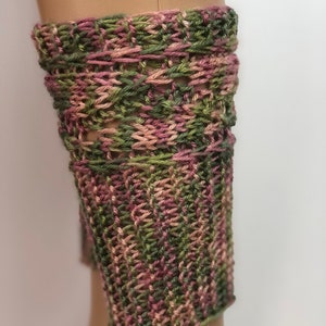 Colorful acrylic boots cuffs ,stripes Boot Cuffs,Knitted Boot Toppers, Women leg warmers,Accessories image 3