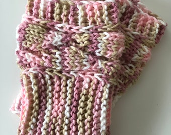 Pink shade boots cuffs, acrylic boots cuffs ,stripes Boot Cuffs,Knitted Boot Toppers, Women leg warmers,Accessories