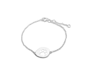 Solidarity Bracelet Footprint | Sterling Silver and Gold Plating