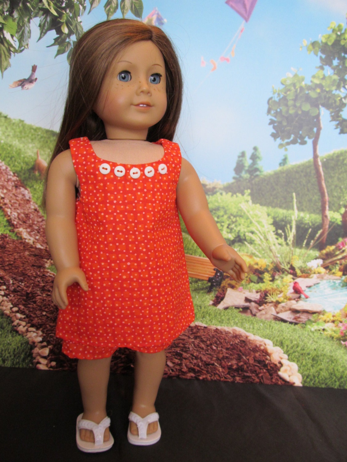 Fun in the Sun 18''doll Sun-dress With Shorts Hand - Etsy