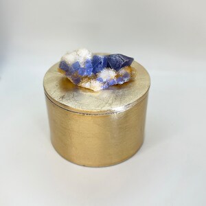 Gold Leaf New Mexico Fluorite Decorative Box