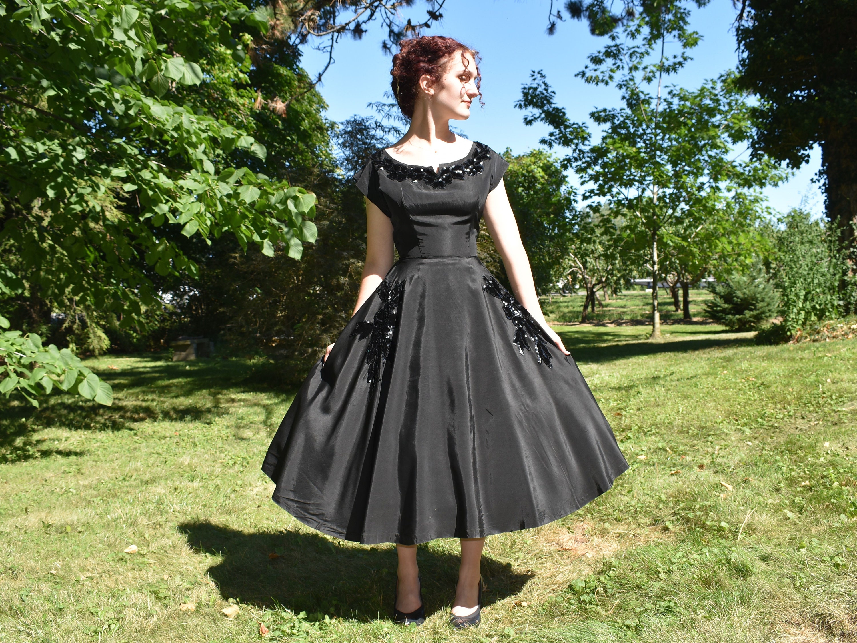 Vintage Black Dress - Etsy