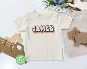 Chemise personnalisée pour bébé garçon : T-shirt enfant avec prénom personnalisé