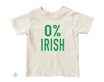 Camiseta divertida irlandesa para bebé del Día de San Patricio (0%) - Camiseta retro para niño pequeño
