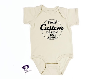 Custom Logo Bodysuit: Personalized Baby Clothes Onesie®, Company Logo Printed