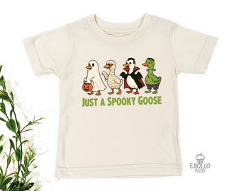 Chemise bébé Spooky Goose: Halloween tendance T-shirts enfant
