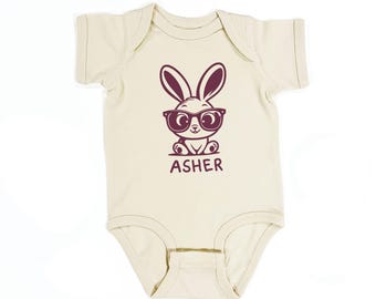 Personalized Smart Bunny Onesie®: Custom Kindergarten Bodysuit