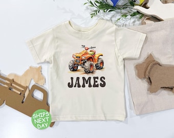 Personalized ATV Baby/Toddler Shirt: Custom Name Boys Tee