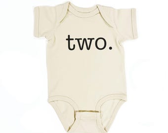 Second Birthday Onesie®: Handmade Toddler Two Bodysuit