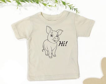 Funny Pig Baby Shirt – Piggy Kids Tee