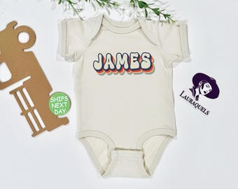 Personalized Baby Boy Onesie®: Custom Name Bodysuit