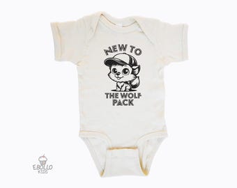 Nouveau cadeau pour bébé de la meute de loups - Combinaison bébé loup sauvage - Body animal de la forêt