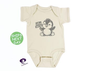 My Grandma Says Yes Baby Onesie®: Funny Penguin Kids Bodysuit