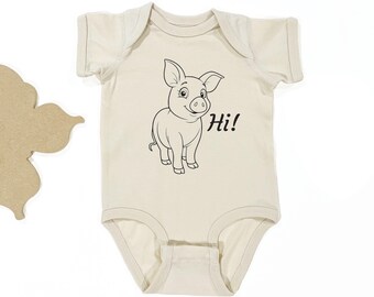 Piglet Baby Onesie – Funny Farm Animal Outfit