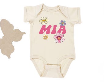 Body personalizado con nombre de bebé®: Body con anuncio de bebé impreso personalizado