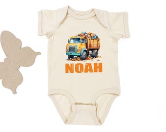 Personalized Back to School Baby Onesie® - Vintage Truck Design Bodysuit