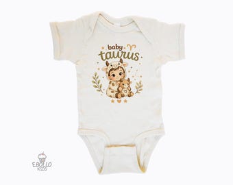 Combinaison bébé Taureau - Joli body astrologie du zodiaque pour Taureau, cadeau de naissance