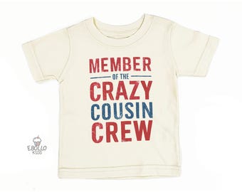 Camiseta de primo loco: divertida camiseta familiar a juego para niños