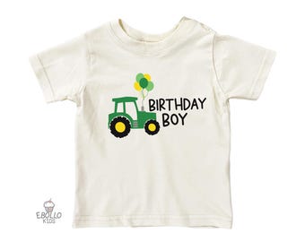 T-shirt tracteur anniversaire bébé garçon - Adorables t-shirts Enfant