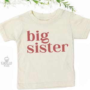Retro Big Sister Toddler Shirt: Pregnancy Announcement Tee
