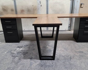 Contemporary T shaped desk 2 person desk Co working space