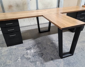 Contemporary T shaped Desk 2 Person Desk Co working Space Etsy UK