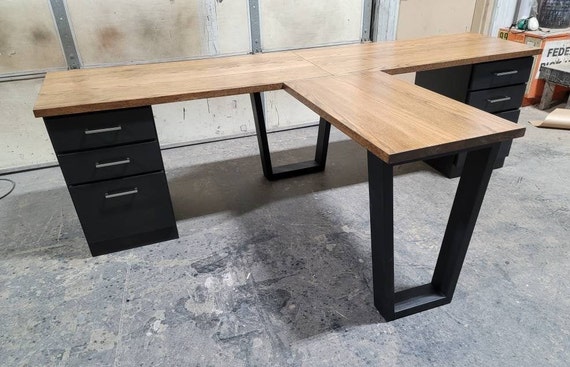 Contemporary T shaped Desk 2 Person Desk Co working Space Etsy UK