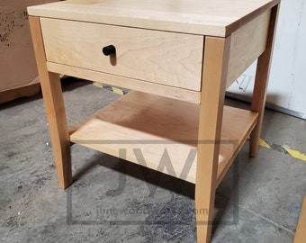 Minimalist Maple nightstand, end table