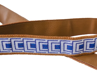 Steppes Adjustable Crossbody Needlepoint Strap