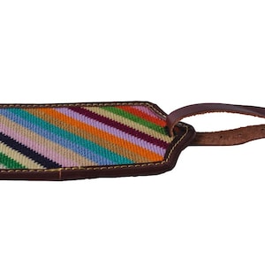 NEEDLEPOINT LUGGAGE TAG, Vacay! main image 1