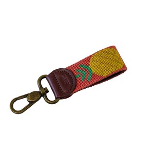 Pineapple Needlepoint Key Fob